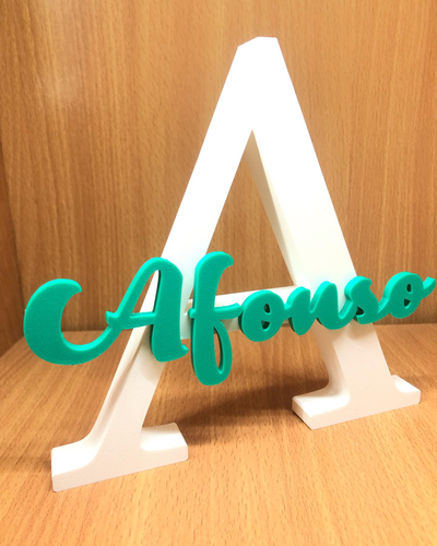 letter a afonso by magic studio 3d household decor home homedecor homedecoration homedecorations birthday christmas 2023 christmasgift 3d print model - Mito3D