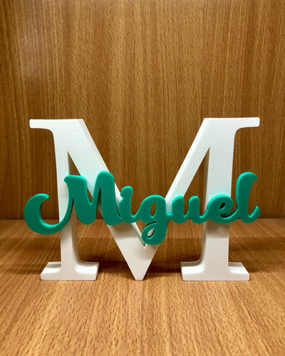 lettera m miguel by magia studio 3d domestico arredamento casa home decor decorazioni per compleanno natale 2023 regalo 3d print model - Mito3D