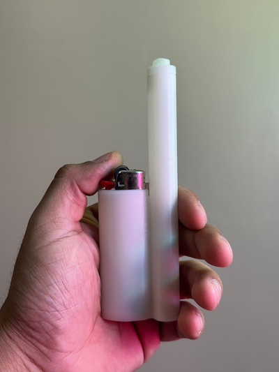 bic feuerzeug joint halter unterstützung by abonnieren werkzeuge gadgets gras schlüsselbund zigarette 3d print model - Mito3D