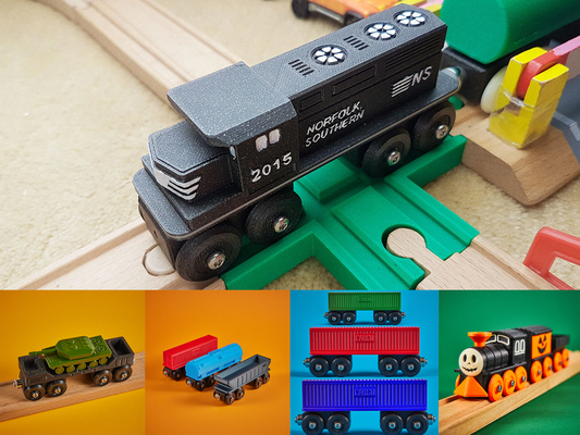 norfolk güney oyuncak tren canlılık ikea uyumlu by teknik adam hobi kendin yap araçlar tekerlek siyah mıknatıs demiryolu odun izlemek lokomotif dizel araç thomas ahşap spielzeug zug 3d print model - Mito3D