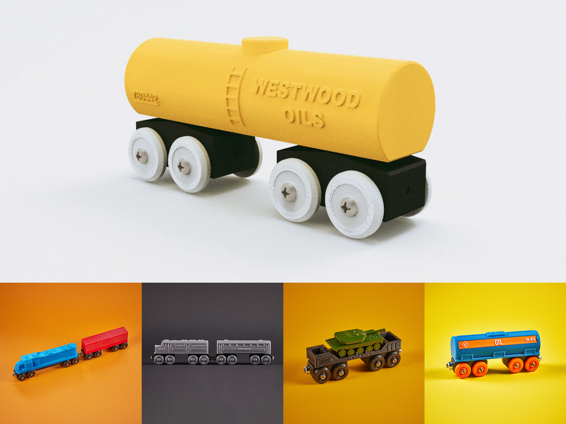 toy train tank car brio ikea compatible by technerd hobby & diy vehicles magnet wood track vehicle toytrain wagon 3D print model - Mito3D