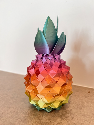 simple tropical pineapple by levispaid household decor 3d print model - Mito3D