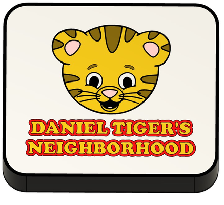 daniel tiger lightbox by geek3designs household decor pbs tiger's neighborhood lamp led light kids cartoon 3d print model - Mito3D