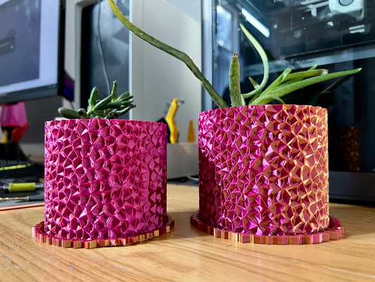 voronoi fioriera remixato by jordyjordy domestico giardino impianti pentola 3d print model - Mito3D