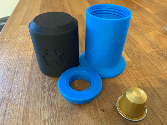 pod-cycle nespresso pod recycle tool by lizzyprintscreations tools hand nespressocapsules pods 3d print model - Mito3D