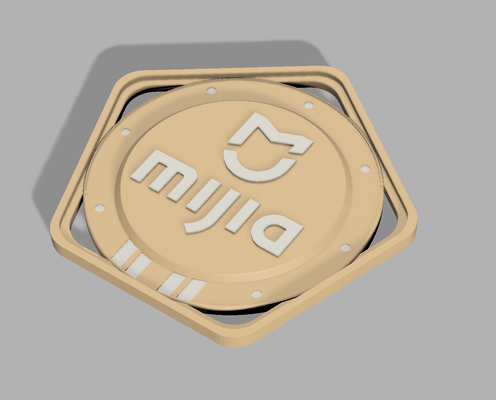 mijia badge by ryan tam art coin & badges 3d print model - Mito3D