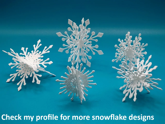 3d snowflakes pack by black glovz household festivities christmas snowflake tree 2023 ball candle christmastree christmastreeornament cookie cutter santa claus hat key santaclaus grinch keychain st grinchmas halloween art bat bowl accessory avengers bmw collection p1s p1p x1c ams 3d print model - Mito3D