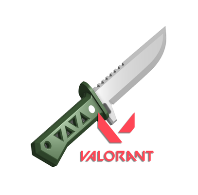 xenohunter knife - valorant by renaar props & cosplays replica weapon cosplay 3d print model - Mito3D