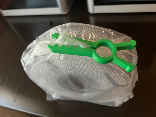 filamento sacchetto clip by mkcamc 3d stampante accessori risparmiatore asciutto foca contenitore funzionale facile stampa supporti supporto gratuito bambu borse 3d print model - Mito3D