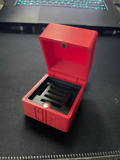 nintendo değiştirmek kartuş kulp destek mıknatıs yeniden karıştırılmış by toksin laboratuarlar araçlar gadget'lar konteyner video oyunları baskı yeri anahtarı nintendokartuş 3d print model - Mito3D