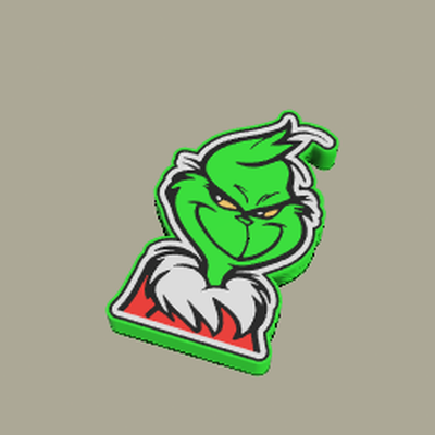 grinch by spacecity3d art signs & logos light box 3d print model - Mito3D