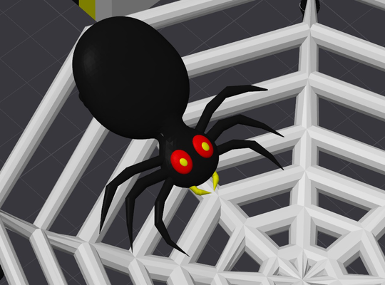 araignée panier by alcadroïde ménage décor halloween plateau faire glisser terreur panique arachnide peur 3d print model - Mito3D