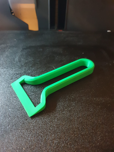 bed scraper quicker print by luke3veritt 3d printer accessories bedscraper printbed spatula cleaner 3d print model - Mito3D