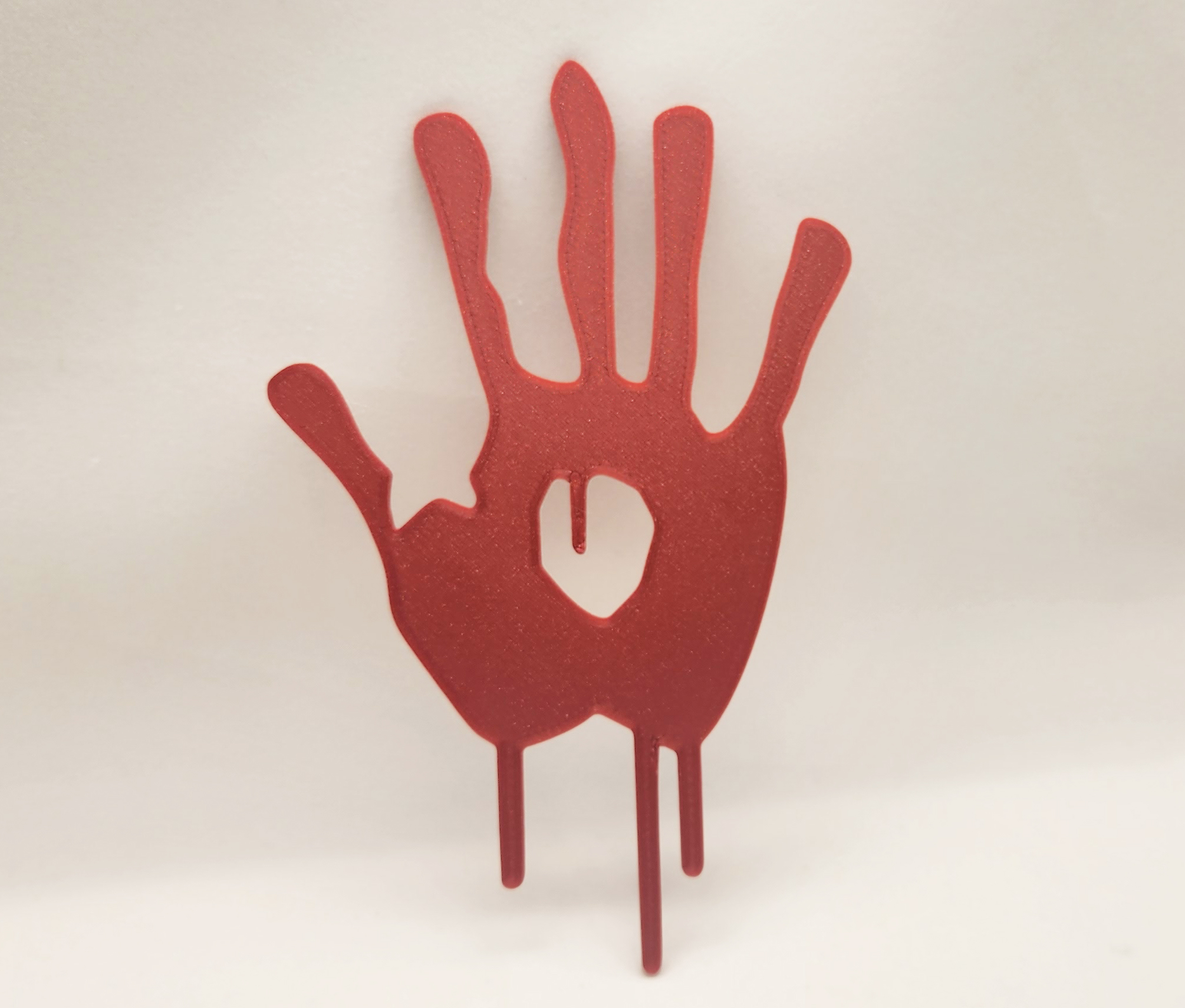 blutig hand by abonnieren kunst skulpturen spielzeug halloween zombie anzeige dekoration mauer logo mini zeichen filament spiel nintendo schwarz dnd miniatur geschenk rot wandhalterung skyrim verliese drachen kriegshammer wargaming einfach zubehörteil schlüsselbund warnung openscad himmel halloweendecoration überzeugung attentäters valentinstag wohnkultur blut halloweendecor handabdruck attentäter gewählt 3D print model - Mito3D