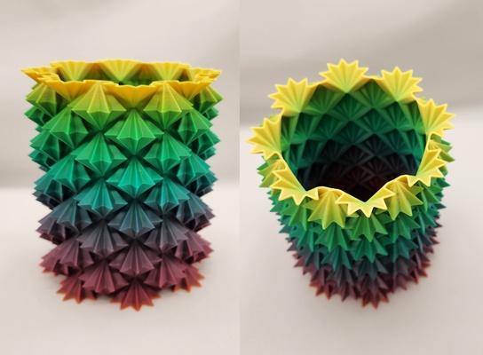 ananas 440 nokta sarmal vazo by üçlü atölye sanat heykeller youtube denizyıldızı heykel vazemode spiral youtuber spiralize modu videosu vazemodeprinting vazomodeprint 3d print model - Mito3D