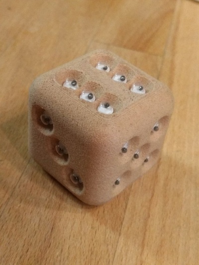 parametric dice googly eyes by schuetzi99 toys & games board openscad thingiverse googlyeyes 3d print model - Mito3D