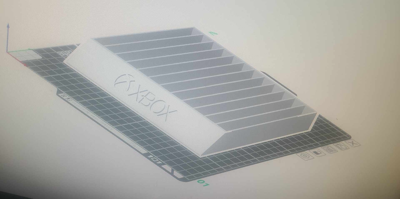 xbox juego soporte by swc creación casa modelos caso funda jugador 3d print model - Mito3D