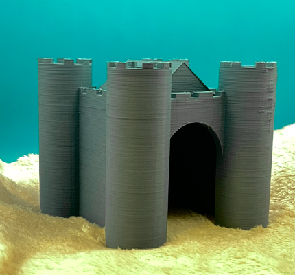 piccolo castello by gegcc3d miniature acquario accessori per acquari eremita granchio rettile pesce miniatura granchi 3d print model - Mito3D