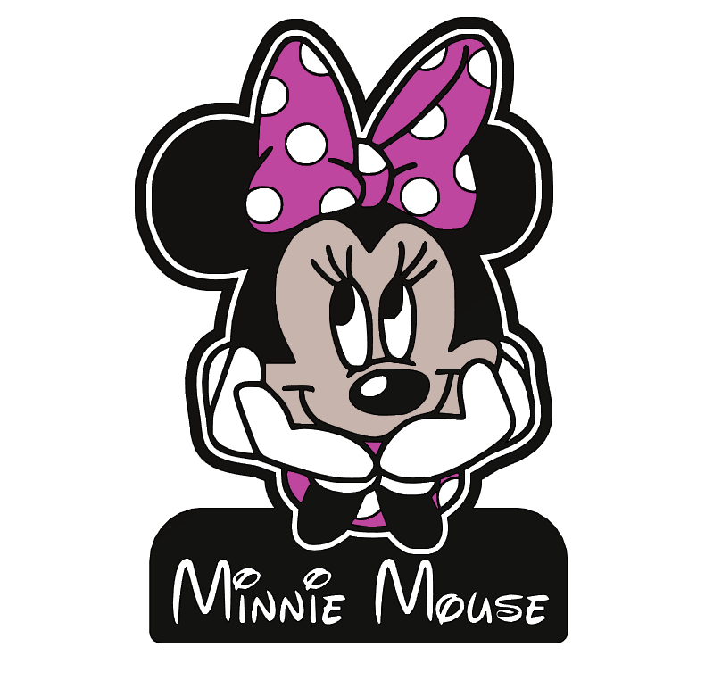 minnie topo lightbox guidato lampada by magia studio 3d arte modelli samelayer ams colore luce scatola ragazzo ragazzi compleanno natale minniemouse regalo 3D print model - Mito3D