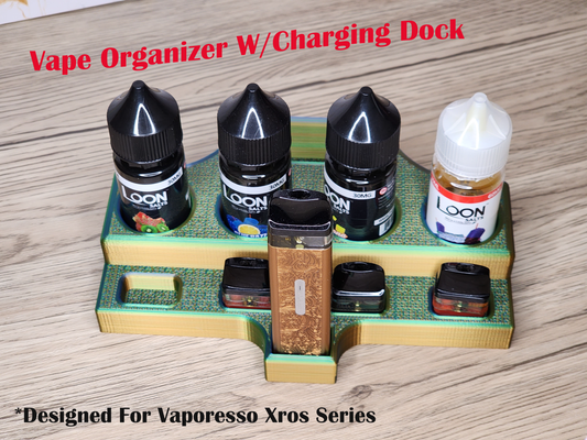 vaporesso organizer charging dock by zacks3dprints hobby & diy electronics xros chargind vape 3d print model - Mito3D