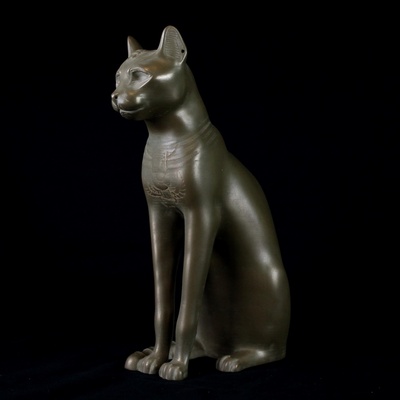 gayer-anderson cat remixed by willbreiler miniatures egypt history ancient egyptian british ancienthistory cairo reupload britishmuseum 3d print model - Mito3D