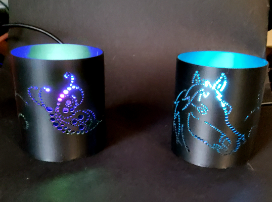 mini lámpara caballo or mariposa by mimi hogar casa decoración niños niño regalo ligero leds cadeau 3d print model - Mito3D