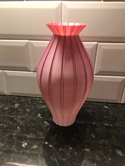 düz oluk dalgalı vazolar by brithawkes ev halkı dekor vazo 3d print model - Mito3D