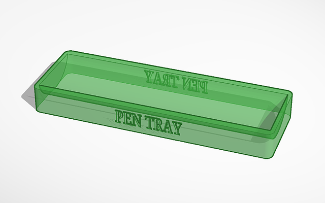easy pen tray - stiftablage by bernhardmathe tools organizers pentray pencile kugelschreiber box 3d print model - Mito3D