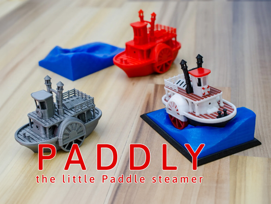 old paddle-wheel steam boat display stand by vandragon de toys & games aquarium bath bathtub children float floats kid kids multicolor multicolour paddle river steamboat steamer swims toy water wave wheel 3d print model - Mito3D