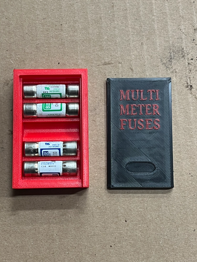 dmm spare fuse box by mbnut22 tools measure fluke multimeter 3d print model - Mito3D