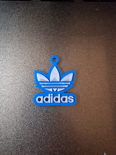 adidas chaveiro by wickieprints arte sinais logotipos logotipo bolsa cabide 3d print model - Mito3D