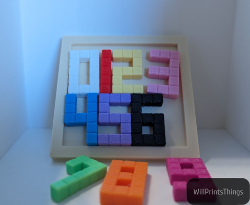 nombre table puzzle by willprintsthings jouets jeux puzzles jouet impression jeu amusement facile cool abs pla privilège cerveau jeu réflexion 3d print model - Mito3D