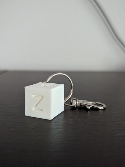 étalonnage cube porte clés remixé by otakux art modèles imprimante chaîne clé calibrationcube ringard 3d print model - Mito3D