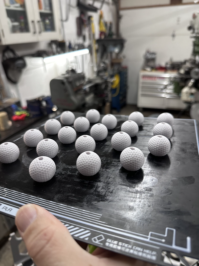 golf balle nœud cache perle by jordanwallace 90 loisir diy sport air modèle bal attache 3d print model - Mito3D
