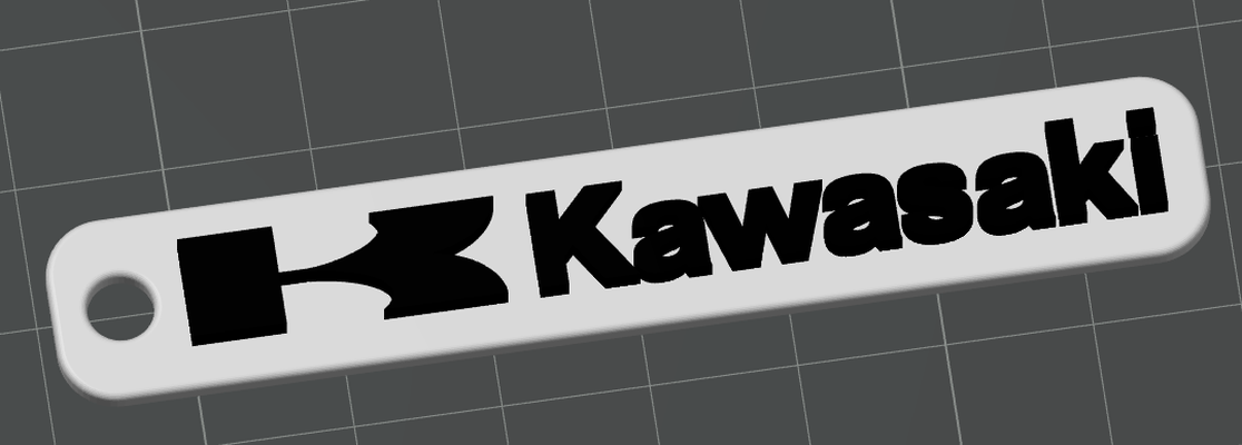 kawasaki anahtarlık by marcgdm hobi kendin yap araçlar anahtarlıkkawasaki moto 3d print model - Mito3D