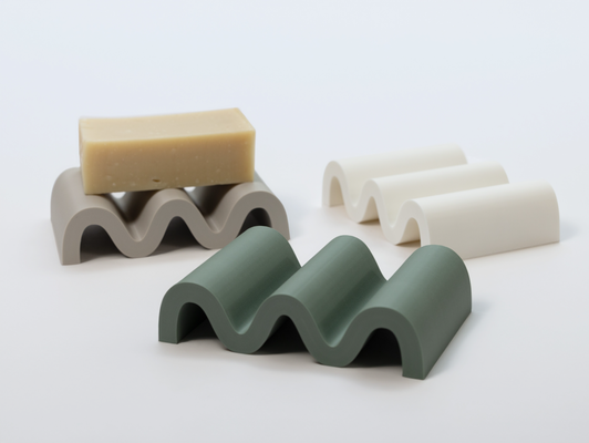 düzensiz çizgi dalgalı sabun tabak by küçük kreasyonlar ev halkı modeller takı tepsisi dekor mutfak sünger kulp destek banyo aksesuar 3d print model - Mito3D