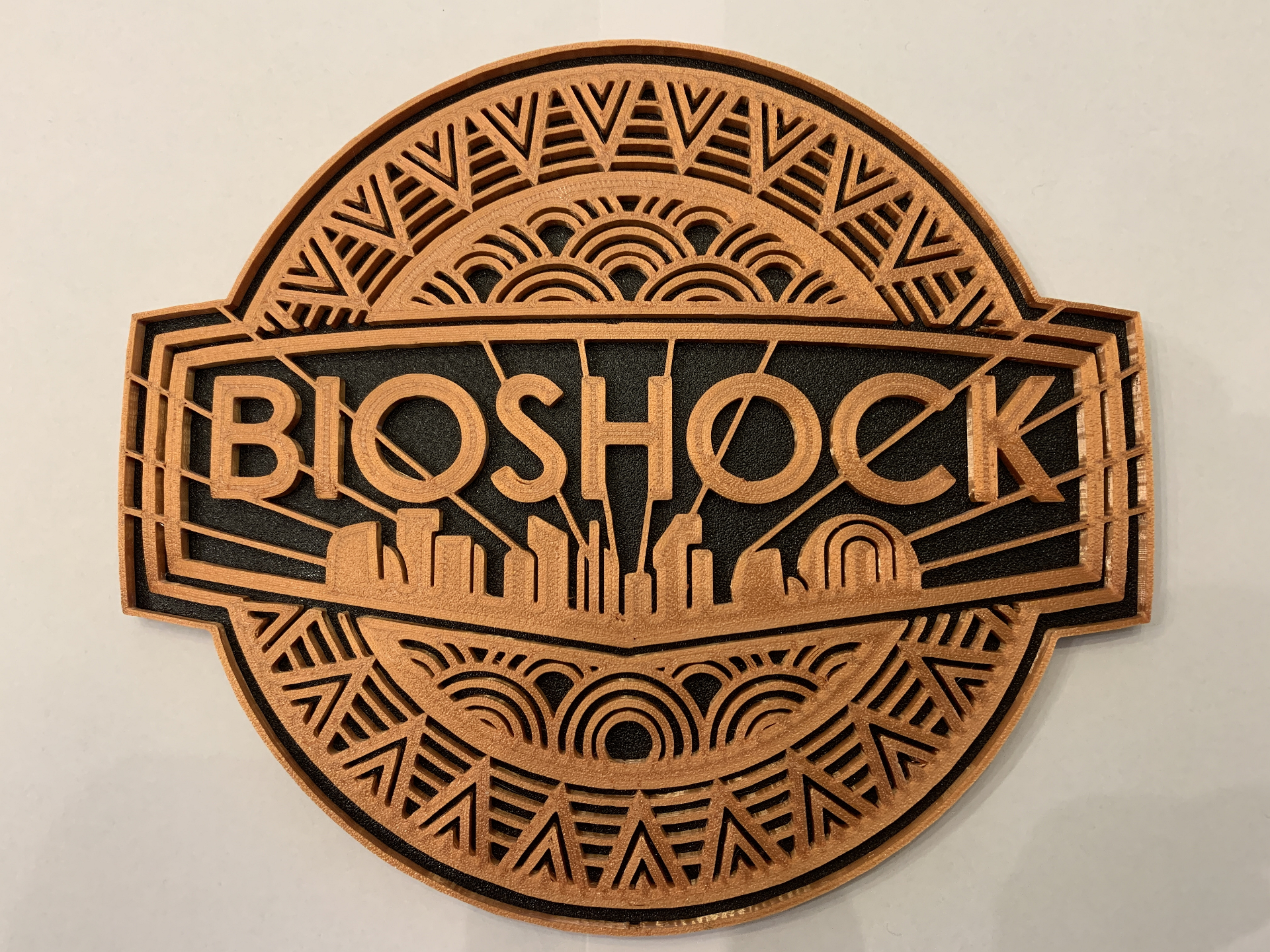 bioshock logo by sweb3791 arte señales logos grande papi rosie mar submarino ciudad tirador juego 2k rapto hermana 3D print model - Mito3D