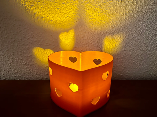 san valentino cuori candela by 3ddaniel domestico arredamento titolare supporto cuore decorazione 3d print model - Mito3D