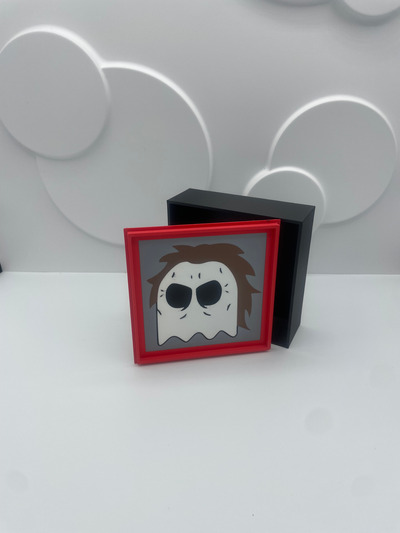 michael myers pac man hafif kutu by parçalar d oyuncaklar oyunlar karakterler renk ams duvar afiş bardak altlığı cadılar bayramı ışık kutu 3d print model - Mito3D