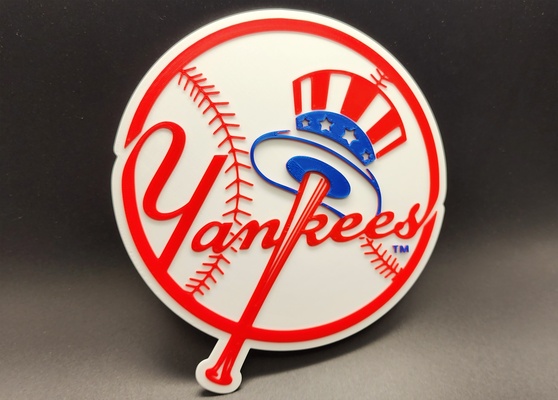 ny yankees 3 color by triplegworkshop art signs & logos multicolor bat ball league base pro collection city sports baseball state newyork american team us national mlb champions champs majors 3d print model - Mito3D