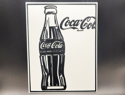 coca-cola by andy warhol 2 color triplegworkshop art models drink cola hanging pop collection painting soda museum cocacola coke wallart popart real kola coca gallery fineart cokacola millions 3d print model - Mito3D