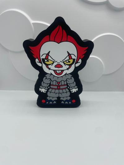 pennywise lightbox by tracksthreed toys & games characters placard coaster wall ams multi color light box halloween 3d print model - Mito3D