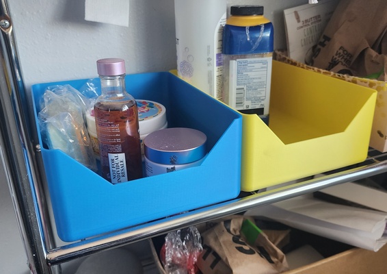 raf organizatör çöp kutuları by üçlü atölye araçlar organizatörler mutfak kutu ayakta durmak depolama saklama kutusu banyo tepsi kova raflar küvet küçük parça yatak odası kitaplık kabı 3d print model - Mito3D