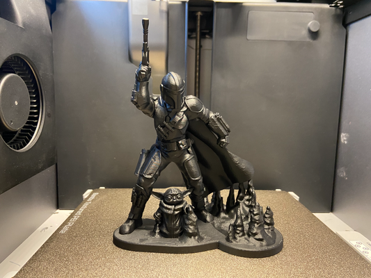 mandalorian grogu figurine - no supports remixed by encrust3d miniatures people sculpture themandalorian starwars disney mando stormtrooper 3d print model - Mito3D