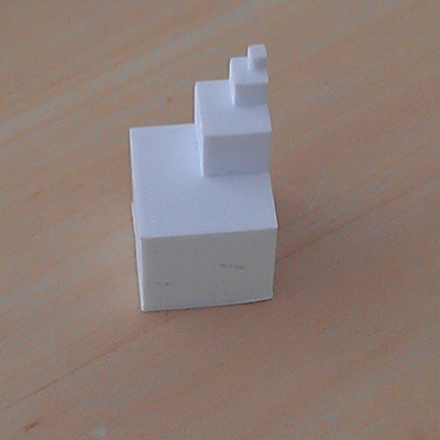 four level cube test print by meteogrid 3d printer models 3d-printer prints printing tests 3d print model - Mito3D