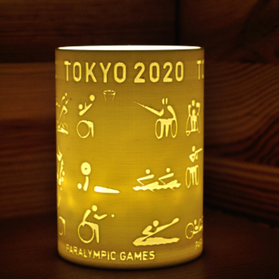 fincan başlık paralimpik by gök taşı ev halkı dekor olimpiyatlar fener tealight fırtına ışık dolma kalem beher 3d print model - Mito3D