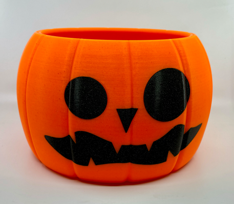 zucca jackolantern ciotola by forma libera domestico festività halloween jack lanterna caramella 3d print model - Mito3D