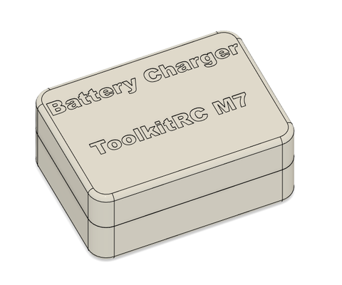 toolkitrc m7 charger hard case by rafaelavila hobby & diy rc battery tollkitrc 3d print model - Mito3D