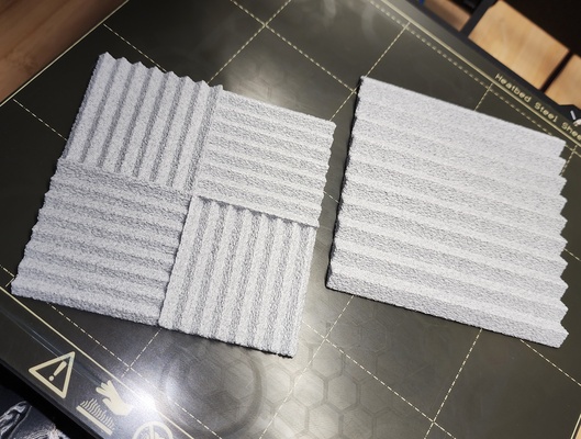 fuzzy acoustic panel drink coasters remixed by triplegworkshop 3d printer accessories sound coaster drinkcoaster coasterset beveragecoaster dampening coffeecoaster tablecoaster beercoaster acousticfoam drinkcoasters coastersdrink sounddampening 3d print model - Mito3D