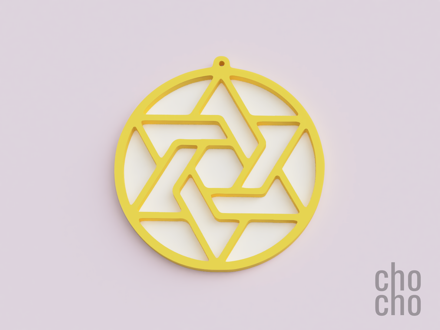 star ornament christmas by chocho fashion jewelry ring keychain necklace keyring earring 3D print model - Mito3D